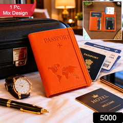 Premium Multifunction Travel Passport Holder & Wallet (15x11cm / 1 Pc)