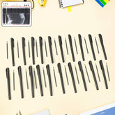 Refillable Black Marker Pen Set with 20 Pens and Extra Ink