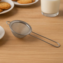 Premium Kitchen Tool stainless steel strainer with slim handle