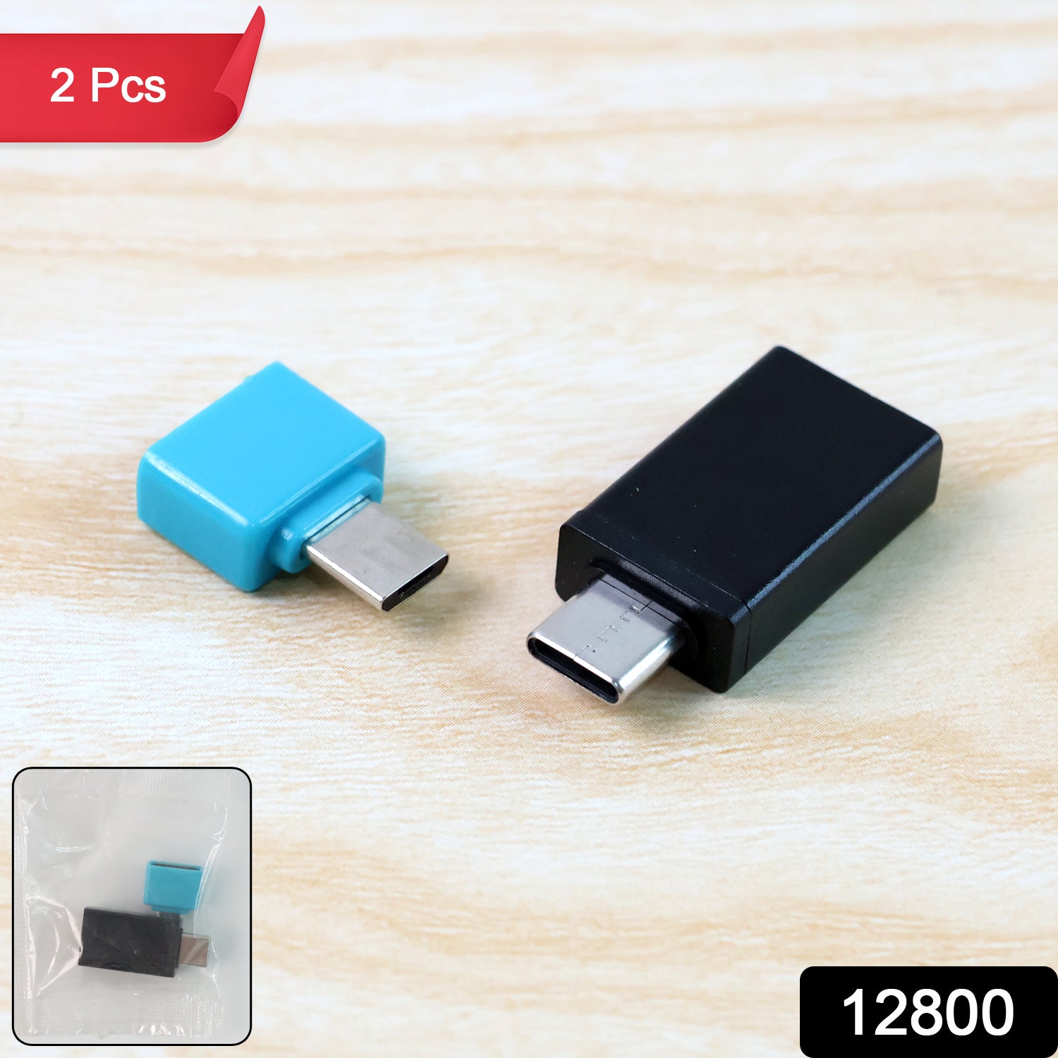 USB Micro and Type-C to USB-A OTG adapter pair