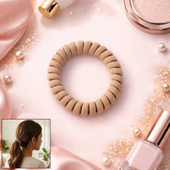 Spiral coil ponytail hair holder
