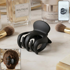 Classic matte finish hair claw clip front view
