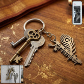 Premium Metal Flute Krishna Keychain 1 Pc