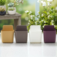 Multipurpose wall mounted remote and mobile holder stand front view