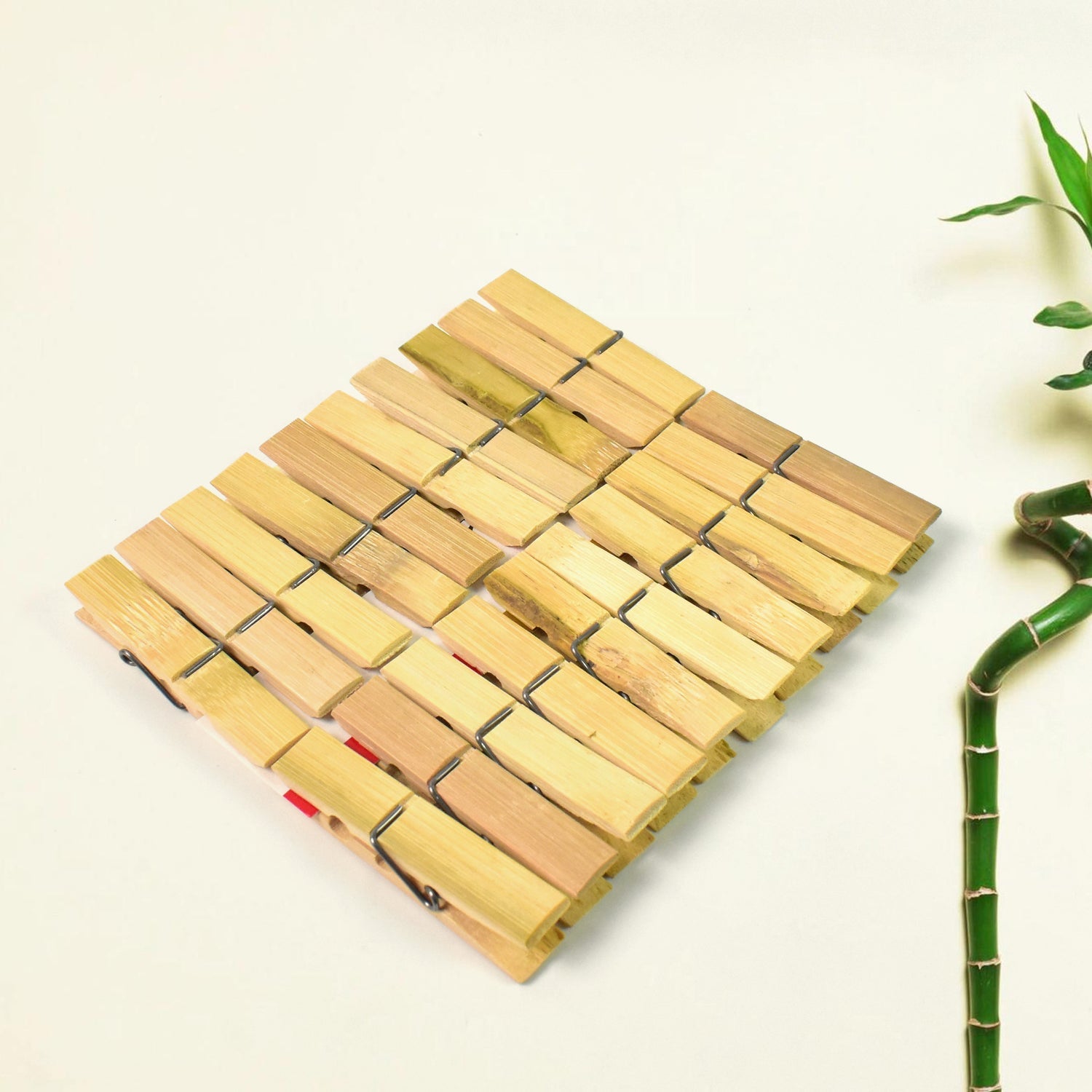 Heavy Duty Bamboo Wooden Cloth Clips - 20 pcs set hanging clothes and crafts