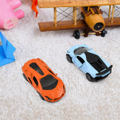 Mini pull back car toy side view in assorted colors