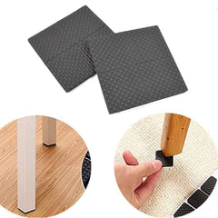 Felt pads applied under table legs
