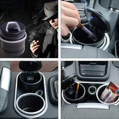 Blue Flame Design Car Ashtray