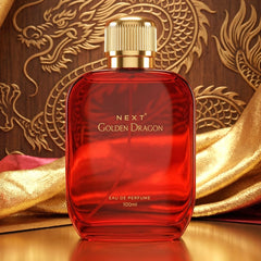 elegant Golden Dragon perfume spray design
