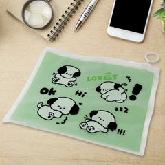 Zip pouch suitable for travel and school supplies