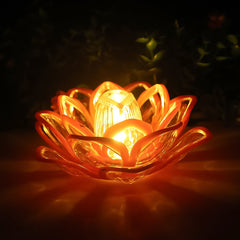 Decorative Lotus Shaped LED Candle Light (1 Pc)
