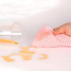 Cleaning Fabric Roll on Kitchen Surface