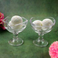 Glass Ice Cream Bowl Glacier Bliss Style