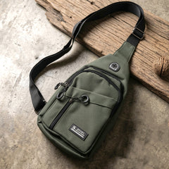 Durable Waist Bag Zipper Crossbody Sling Bag (1 Pc)