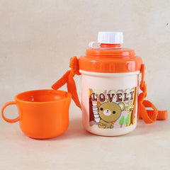 Plastic cup with cartoon design for children