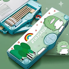 Magnetic multifunctional pencil box for kids closed view