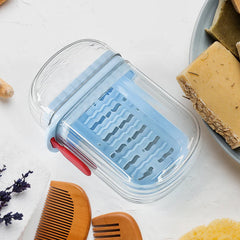 Compact soap case ideal for bathroom or travel