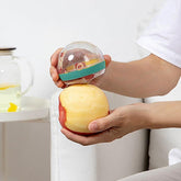 Multifunctional round peeler with container on white background