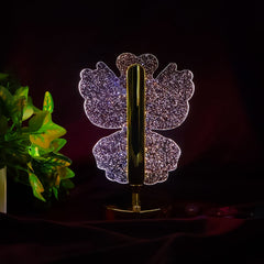 Four-Leaf Clover Crystal Lamp for Home Décor