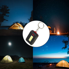 LED Keychain Light Attached via Hook & Loop Sticker