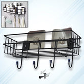 9009 3-in-1 Lightweight Iron Shower Shelf Rack front view