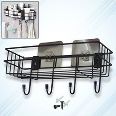 9009 3-in-1 Lightweight Iron Shower Shelf Rack front view