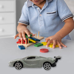 MicroMotor Racer metal toy car side angle