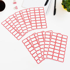 Writable and printable label sticker sheets