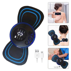 Portable USB Neck Massager Electric Neck Massager, Enhancer Mini Cervical Massager EMS Lymphatic Drainage Massage with Cable