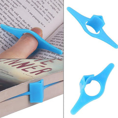 Book buddy page holder in use