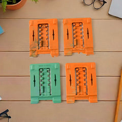 Foldable phone stand showing multiple adjustable angles