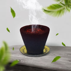 Side view of Gugal Sambrani Havan cups