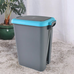 DeoDap Apex Plastic Push Pedal Dust Bin 6.5L - feature