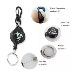 Compact SafeTether Key Chain for Keys and ID Cards