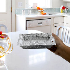 Decorative mukhwas and dry fruit serving tray with compartments