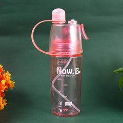 Colorful mist spray water bottle with push-button sprayer
