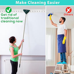 Triangle mop with telescopic handle