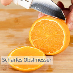 Portable travel knife and peeler with protective covers