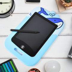 Child happily drawing on a Kids LCD Writing Tablet