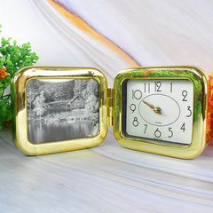 Stylish foldable desk clock on a modern office desk