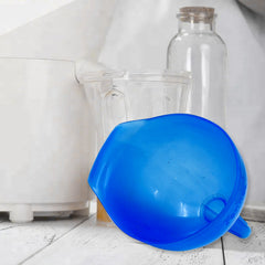 Durable foldable plastic funnel with hanging hole design
