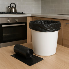 Clean Mate branded garbage bag roll
