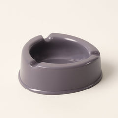 Oblivion Grey Plastic Ashtray with Wide Bowl