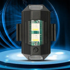 Compact RGB LED strobe light for motorcycle safety