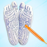 Full Reflexology Acupressure Therapy Socks with Printed Foot Map