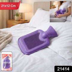 Leak-proof hot water bag with secure screw cap