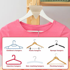 Plastic snap and hook organizer for closet space saving
