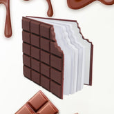 Small chocolate scented bite-shape pocket diary closed