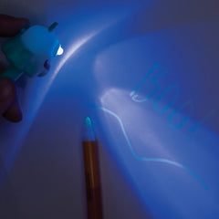 3-in-1 pen with LED light illuminated for writing in dark