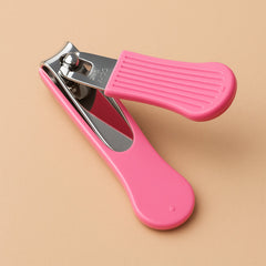Nail cutter angled photo showing stainless steel body